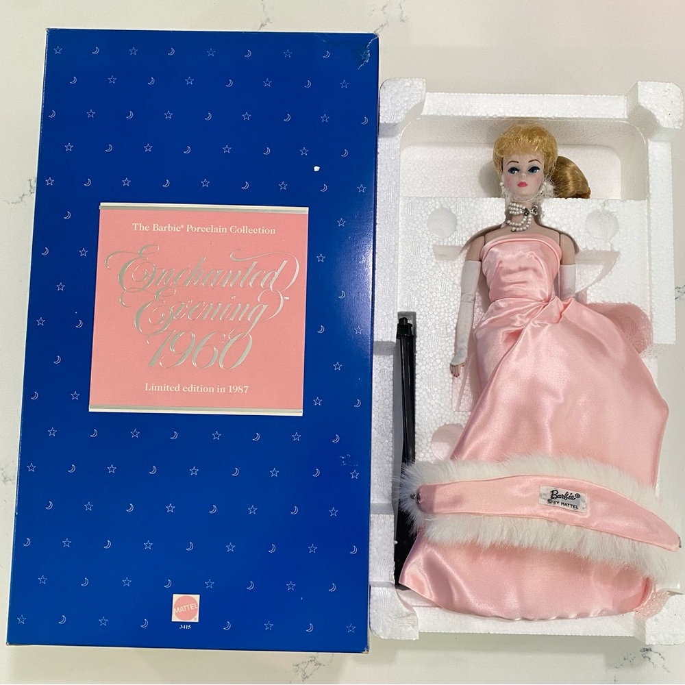 Vintage Estate Barbie Porcelain Collection Doll Enchanted Evening 1960 3415